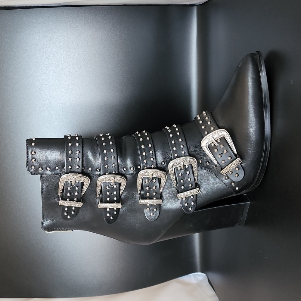 Steve Madden Comet Studded Western Bootie